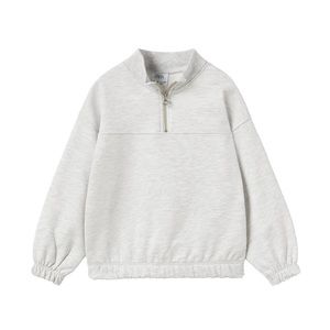 Grey Zara fleece sweatshirt with funnel neck